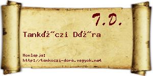 Tankóczi Dóra névjegykártya